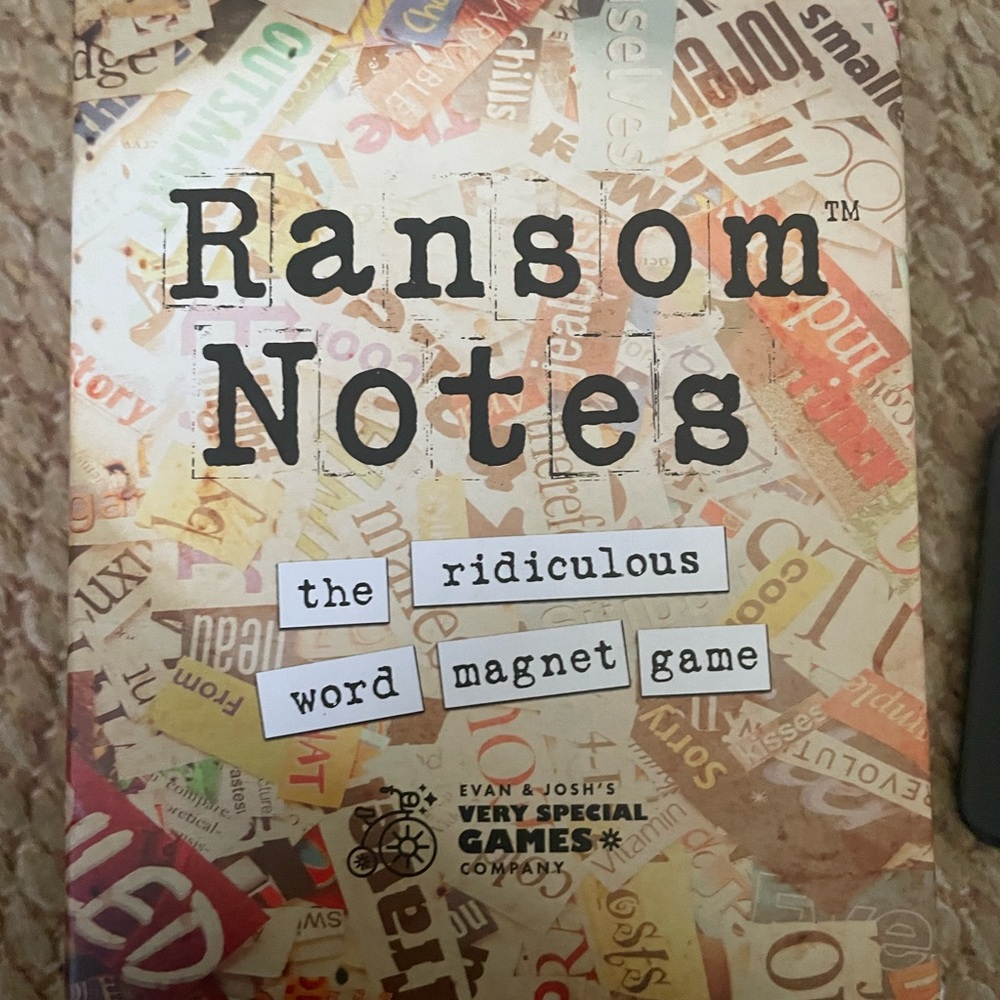 Ransom Notes Word Magnet Game -2023
